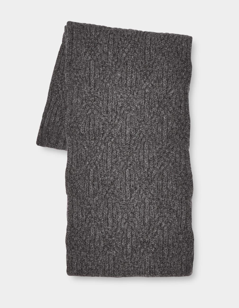 Grey Ugg Desmond Cable Knit Women Scarves | 049135-HOK