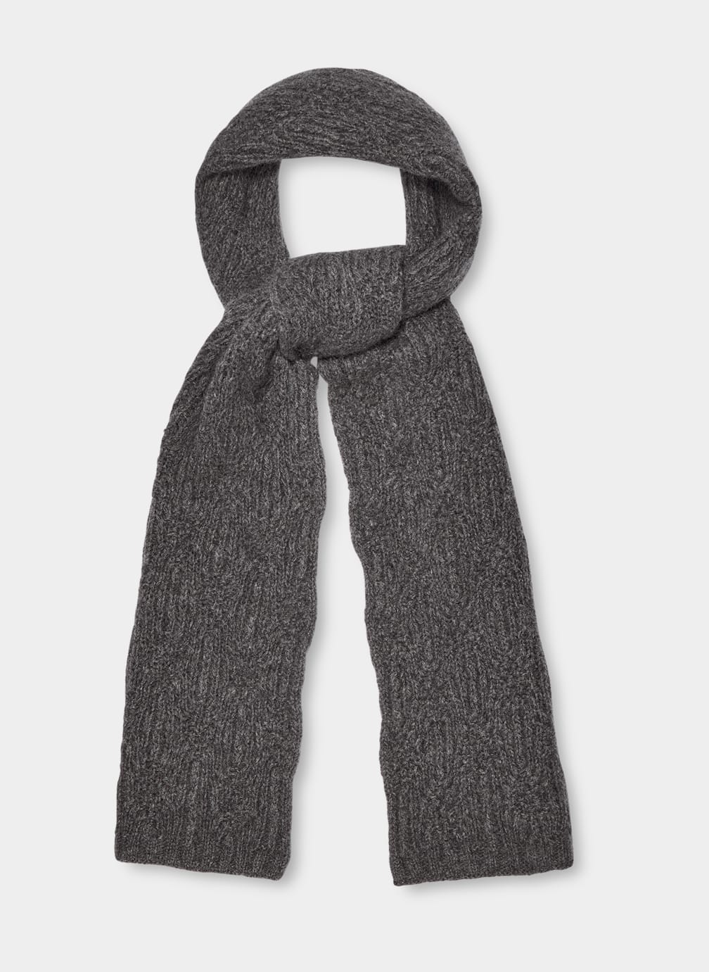 Grey Ugg Desmond Cable Knit Women Scarves | 049135-HOK