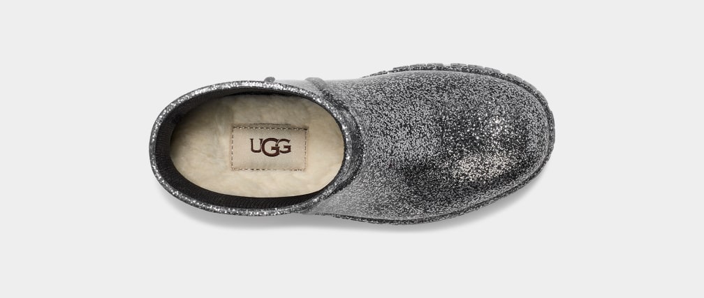 Grey Ugg Drizlita Glitter Kids' Boots | 128706-RUS