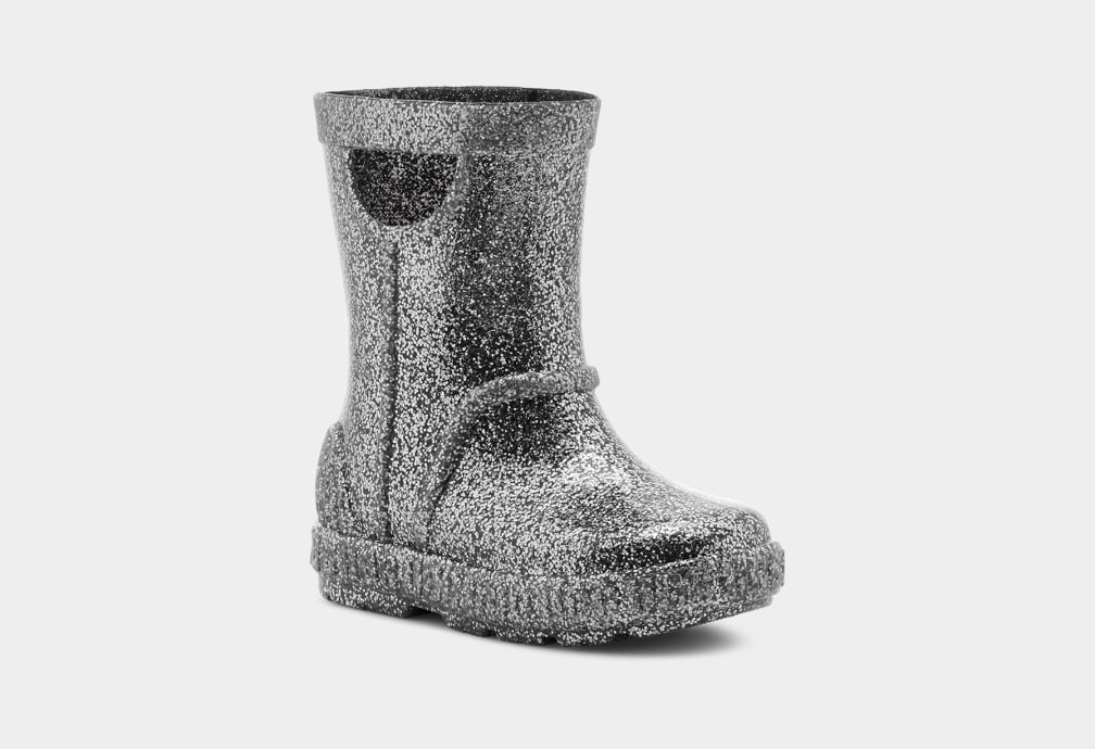 Grey Ugg Drizlita Glitter Kids' Boots | 352461-UXK