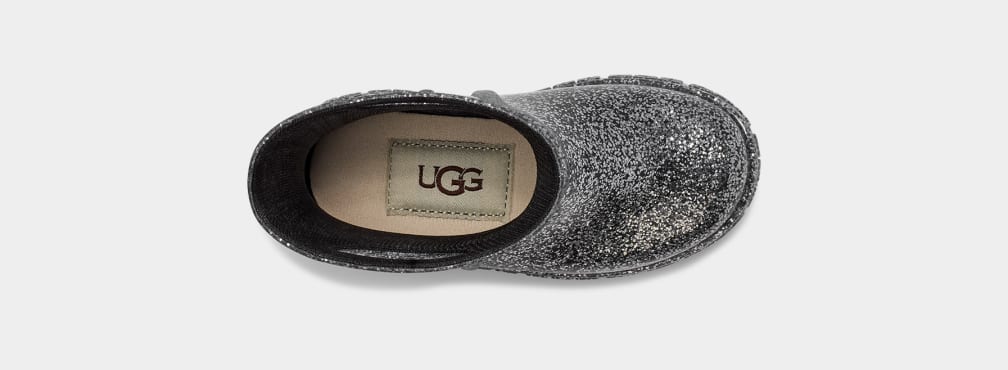 Grey Ugg Drizlita Glitter Kids' Boots | 352461-UXK