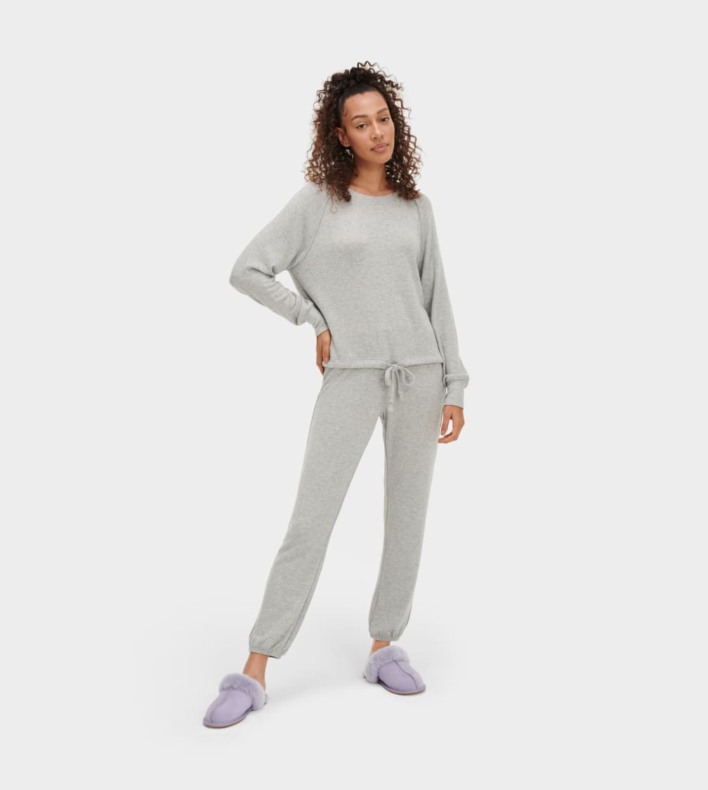 Grey Ugg Gable Set Women Sleepwear | 368129-XSU