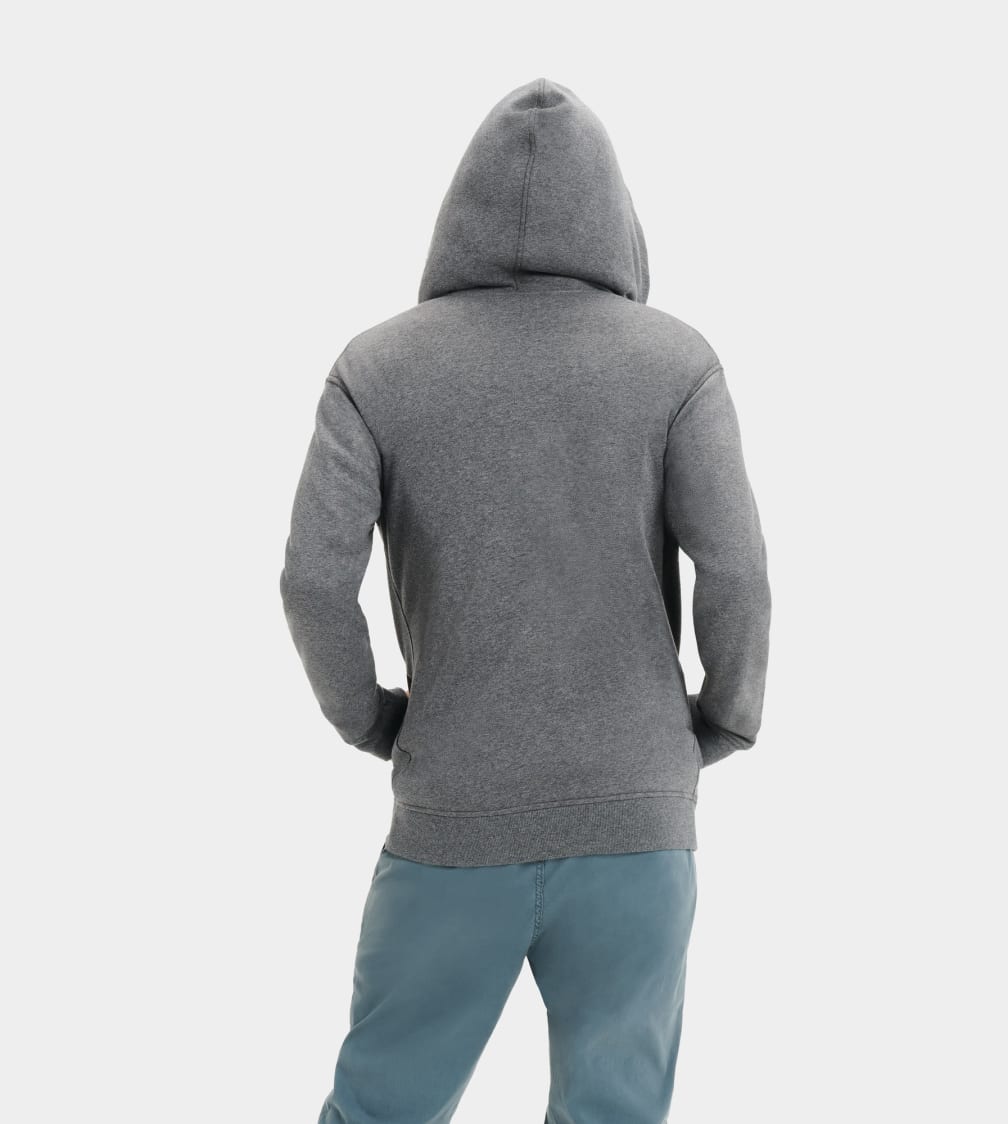 Grey Ugg Gordon Zipped Men Hoodie | 406187-DPE