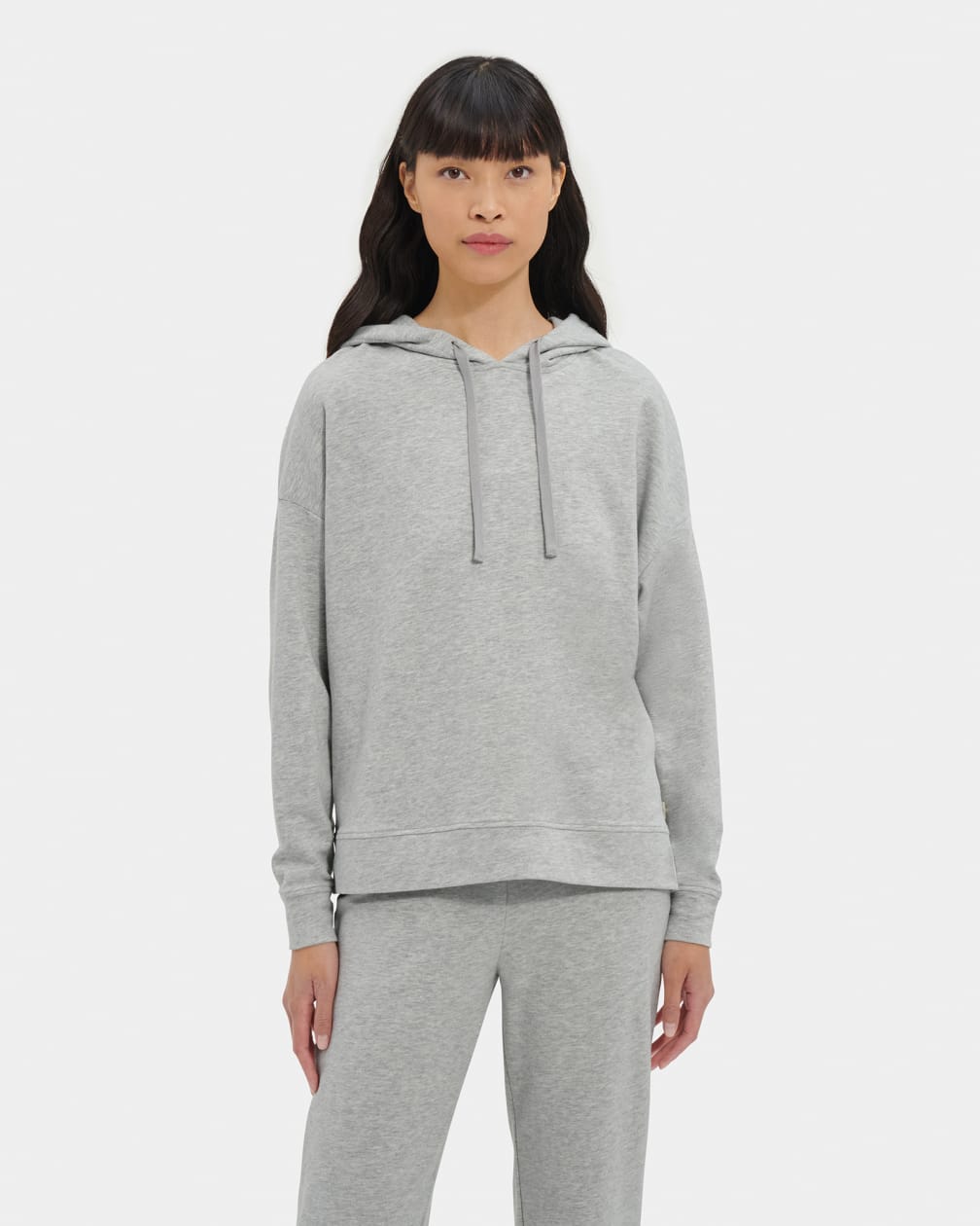 Grey Ugg Kyree Micro Terry Women Hoodie | 362745-XTE