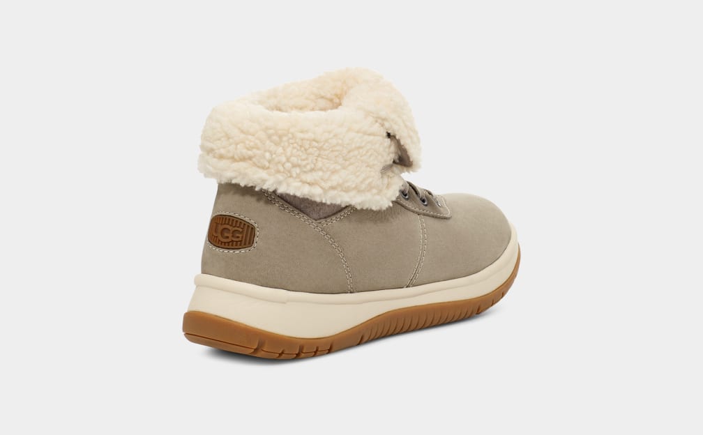 Grey Ugg Lakesider Mid Lace Up Women Boots | 023685-RWI