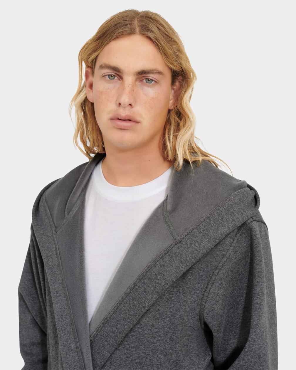 Grey Ugg Leeland Robe Men Sleepwear | 486927-OAD