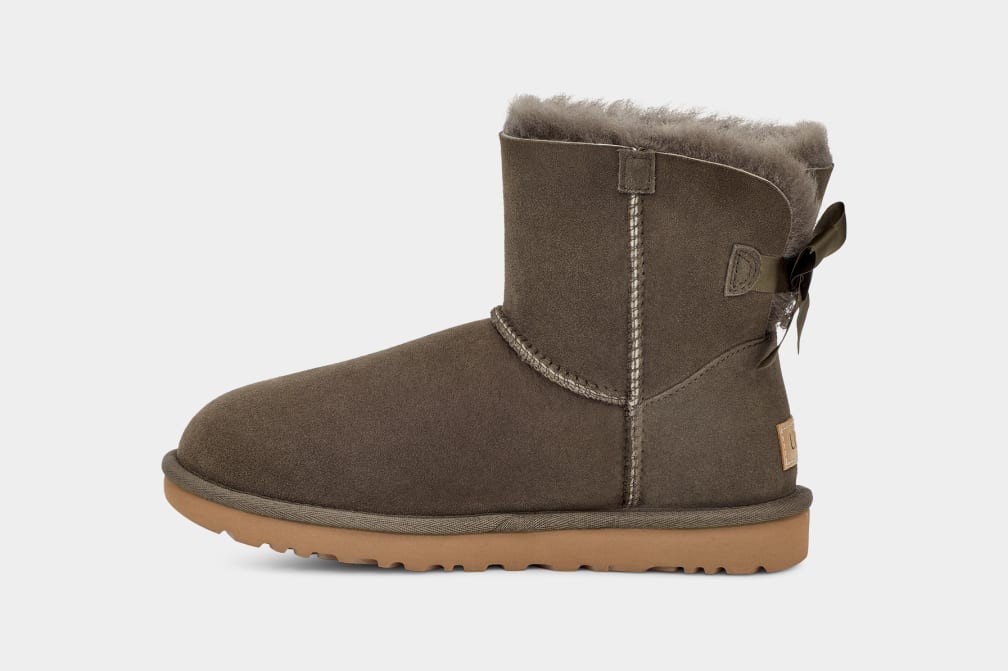 Grey Ugg Mini Bailey Bow II Women Boots | 245879-ORC