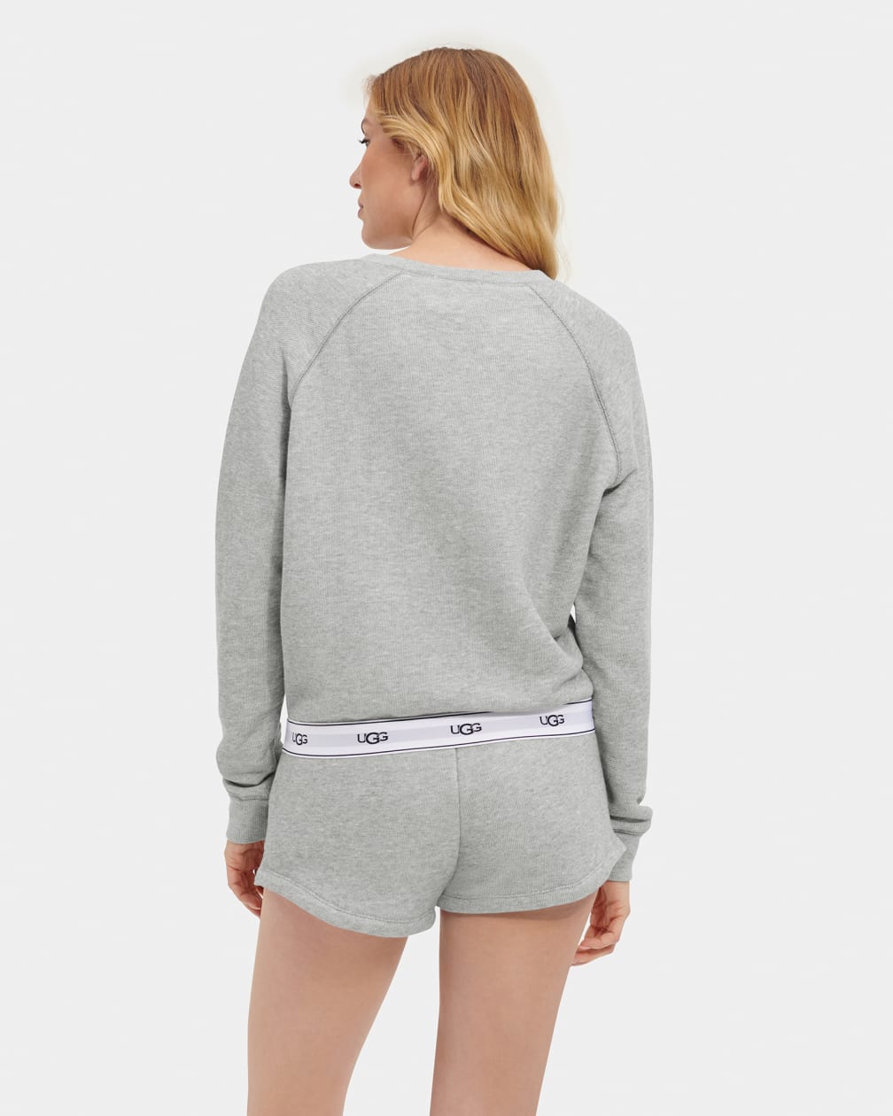 Grey Ugg Nena Crewneck Women Sweatshirt | 841237-RPJ