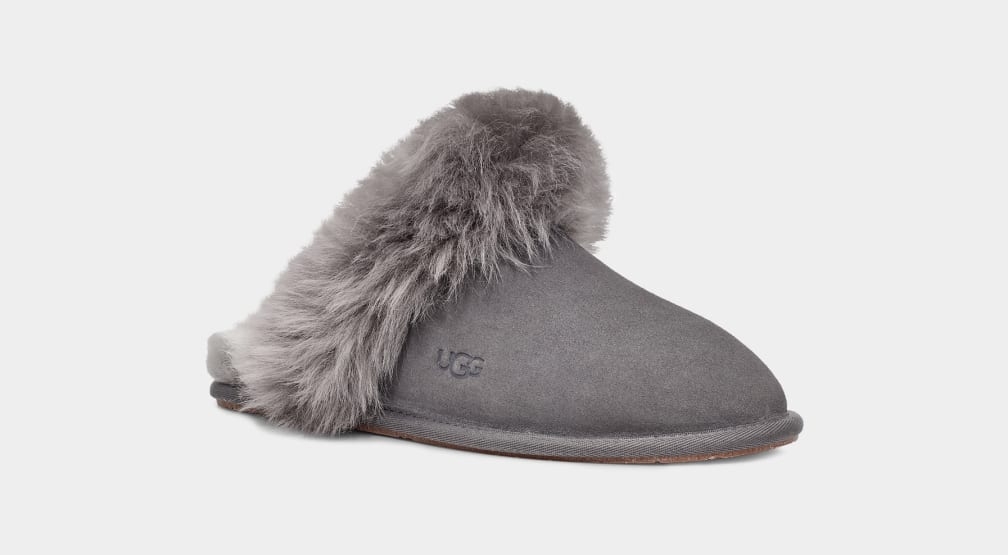 Grey Ugg Scuff Sis Women Slippers | 506973-VPK