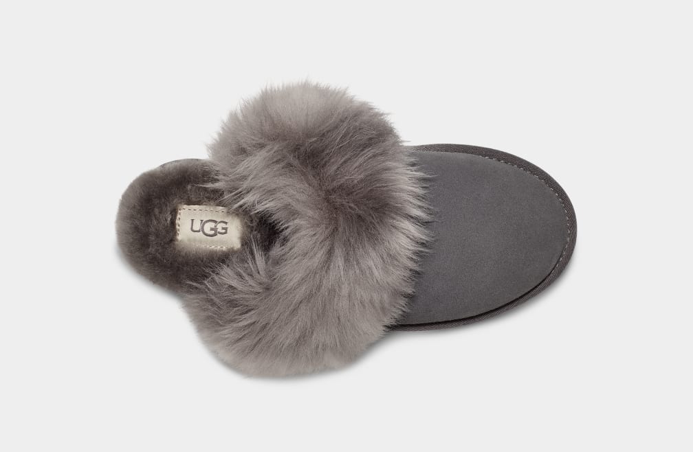 Grey Ugg Scuff Sis Women Slippers | 506973-VPK