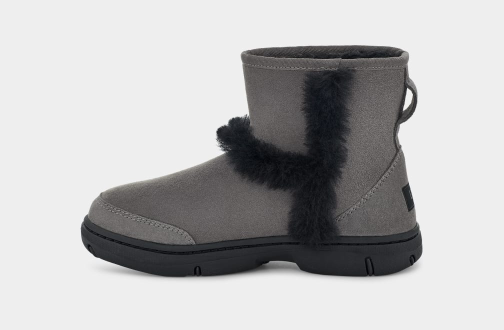 Grey Ugg Sunburst Mini Women Boots | 963187-UMH