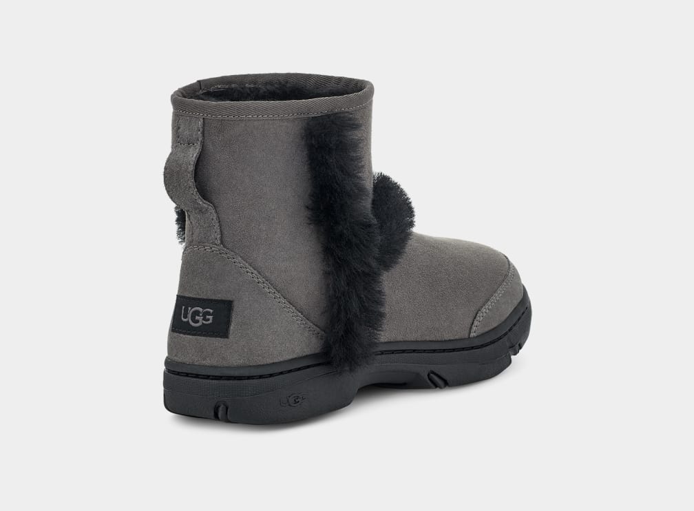 Grey Ugg Sunburst Mini Women Boots | 963187-UMH