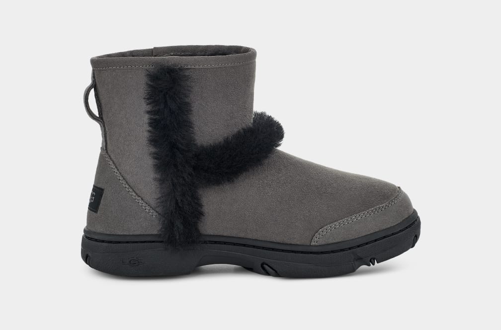 Grey Ugg Sunburst Mini Women Boots | 963187-UMH