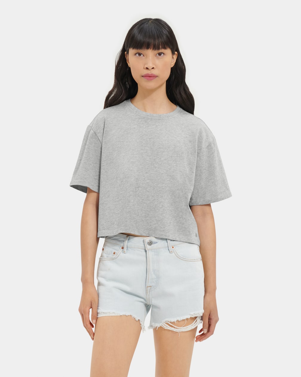 Grey Ugg Tana Cropped Women Tops | 415327-OLV