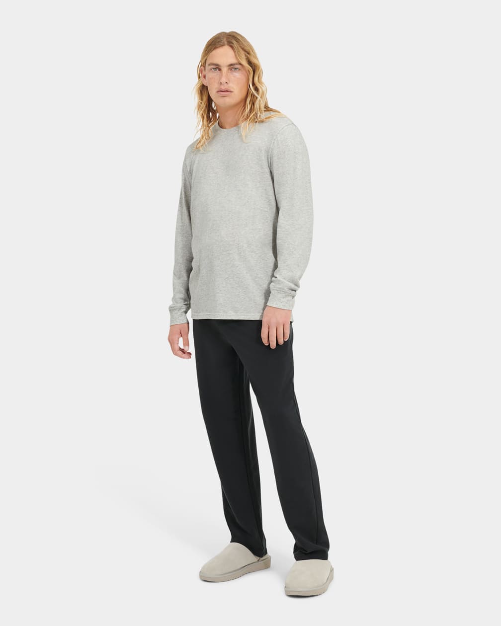 Grey / Black Ugg Waylen Set Men Sleepwear | 048957-ZHF