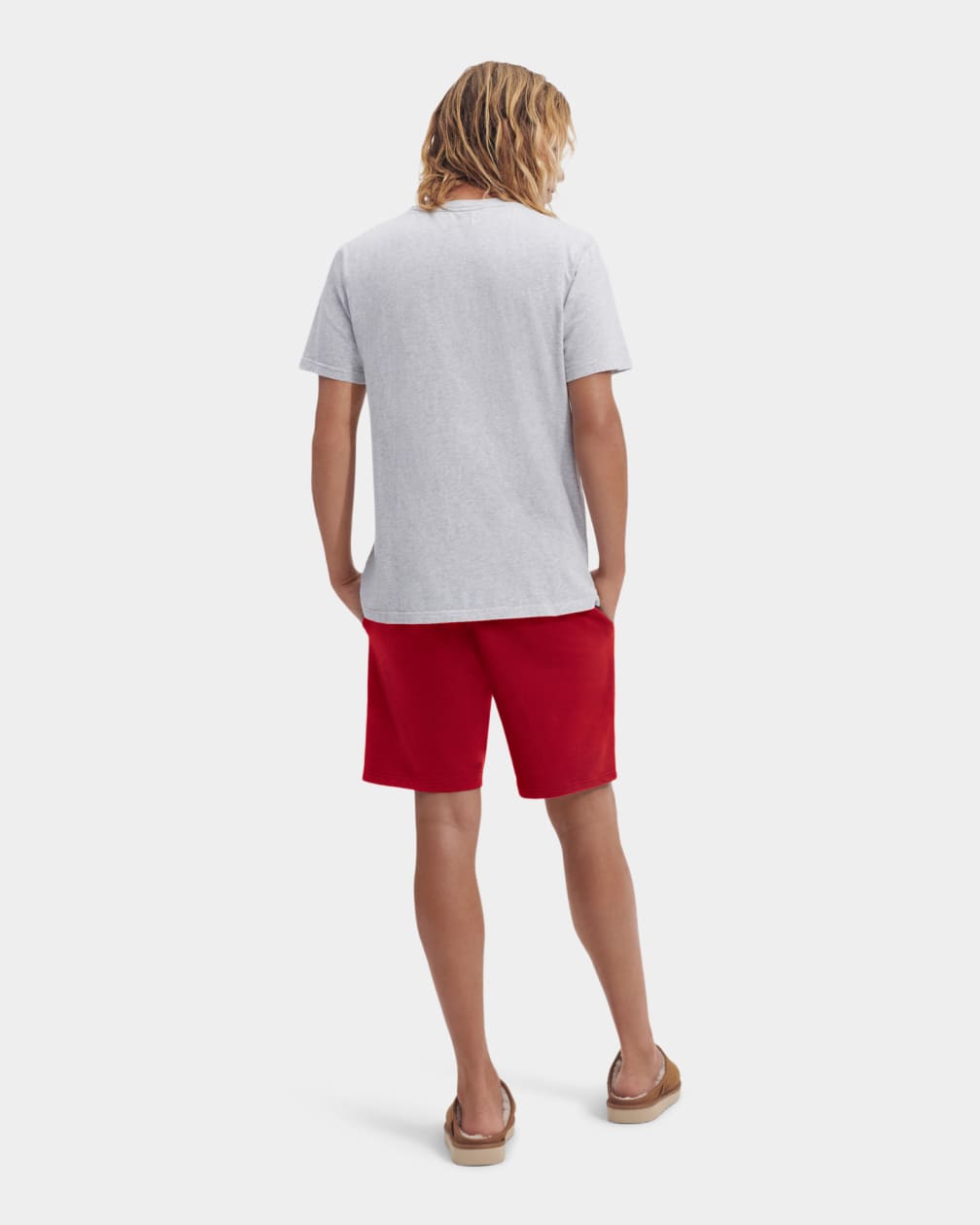 Grey / Red Ugg Darian Set Men Sleepwear | 974520-GHN