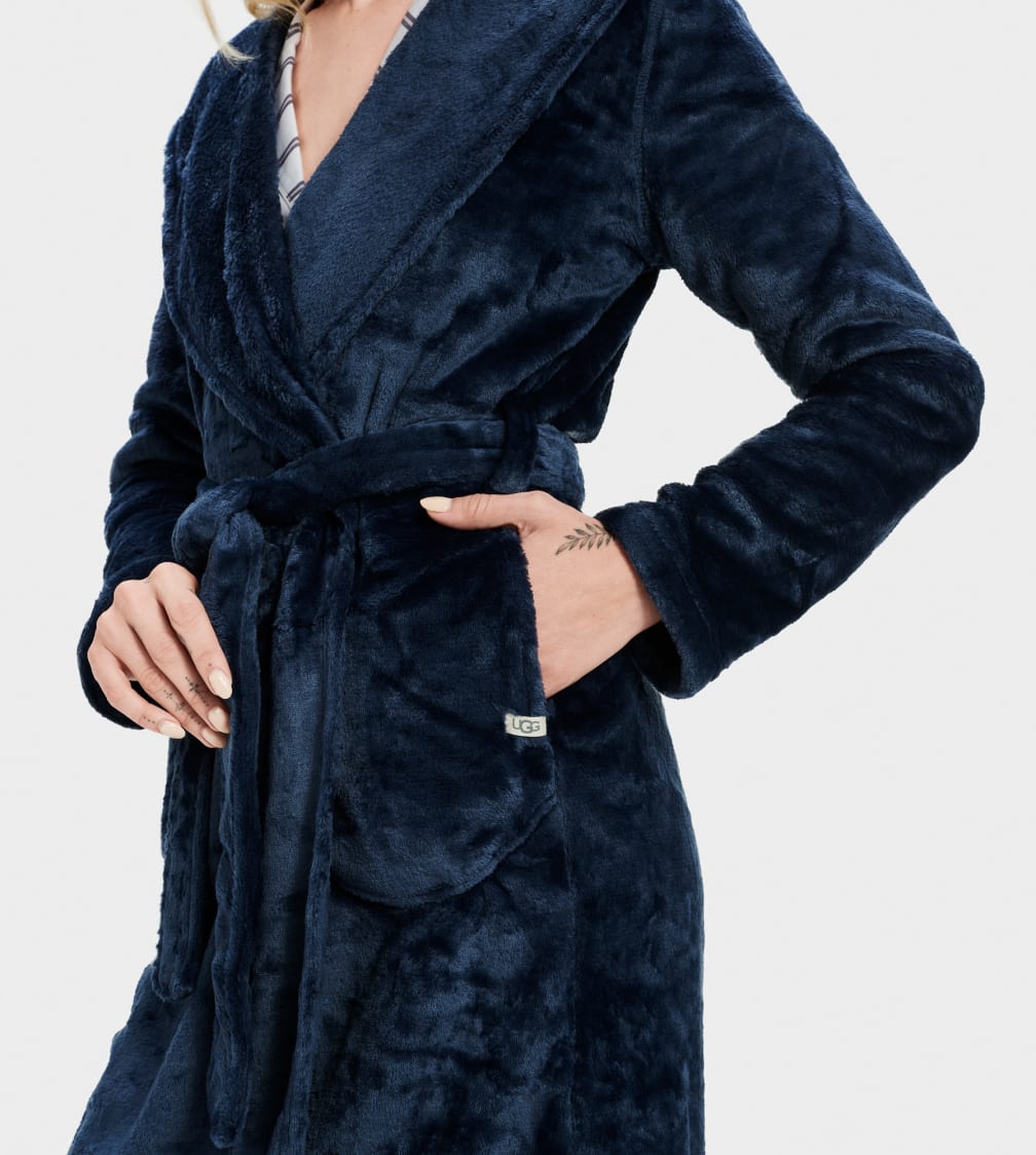 Indigo Ugg Miranda Fleece Robe Women Sleepwear | 492138-MYN