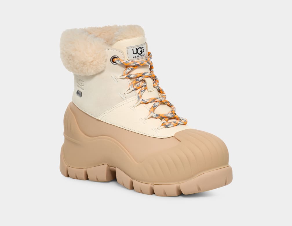 Khaki / White Ugg Adiroam Hiker Women Boots | 195432-EBF