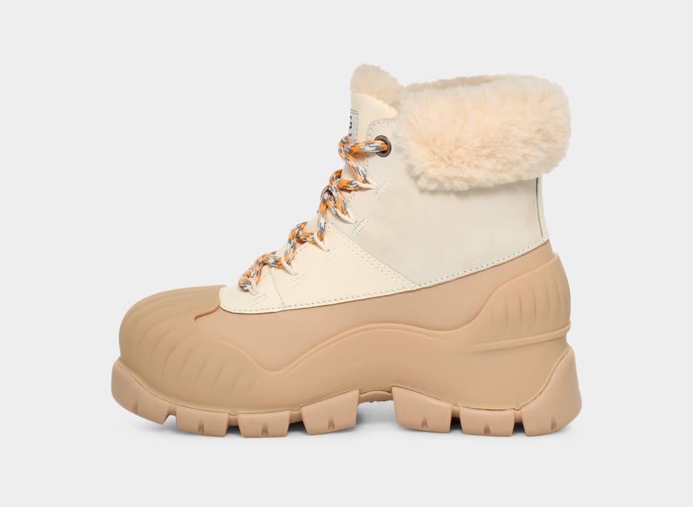 Khaki / White Ugg Adiroam Hiker Women Boots | 195432-EBF