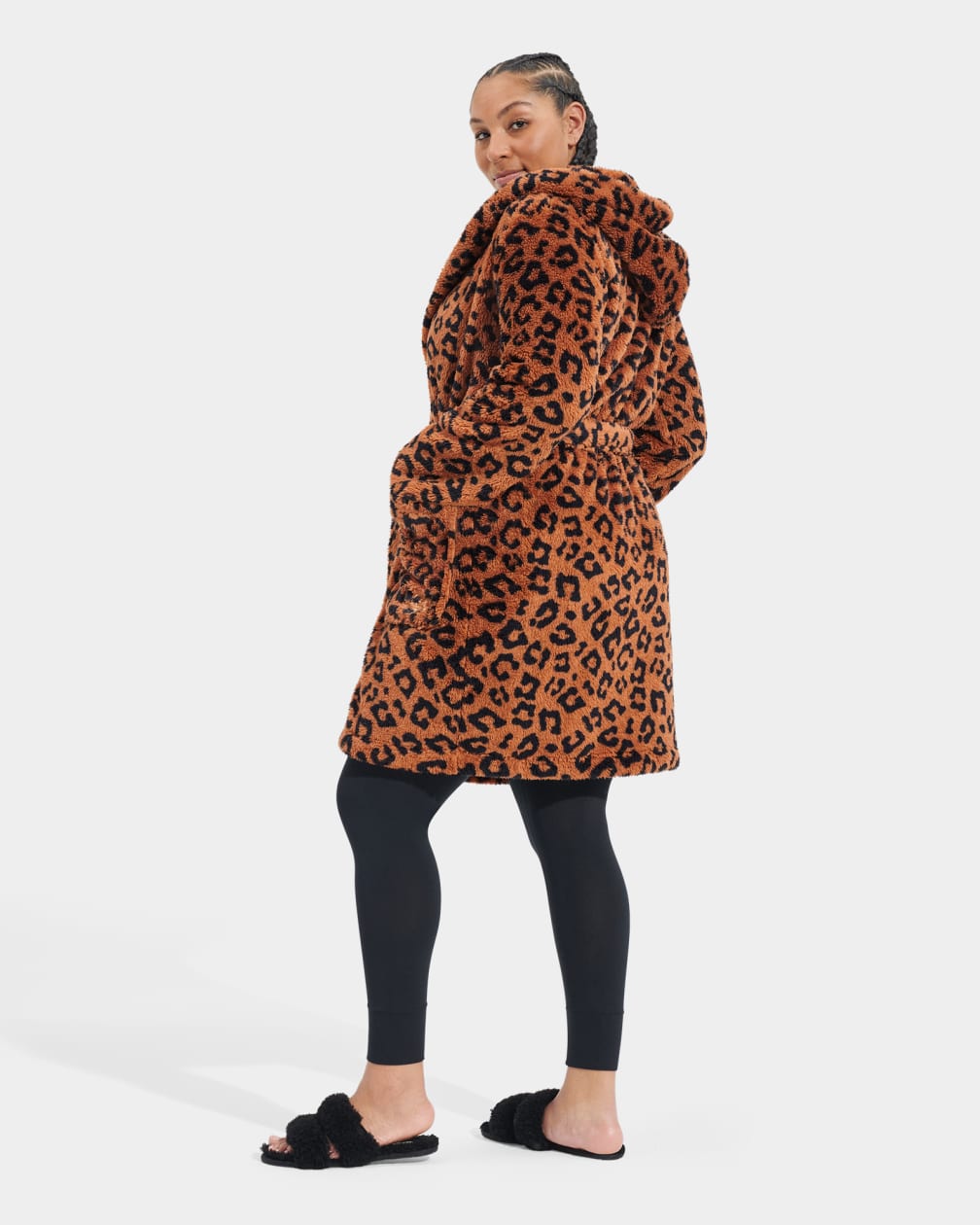 Leopard Ugg Aarti Print Women Sleepwear | 481950-MYB