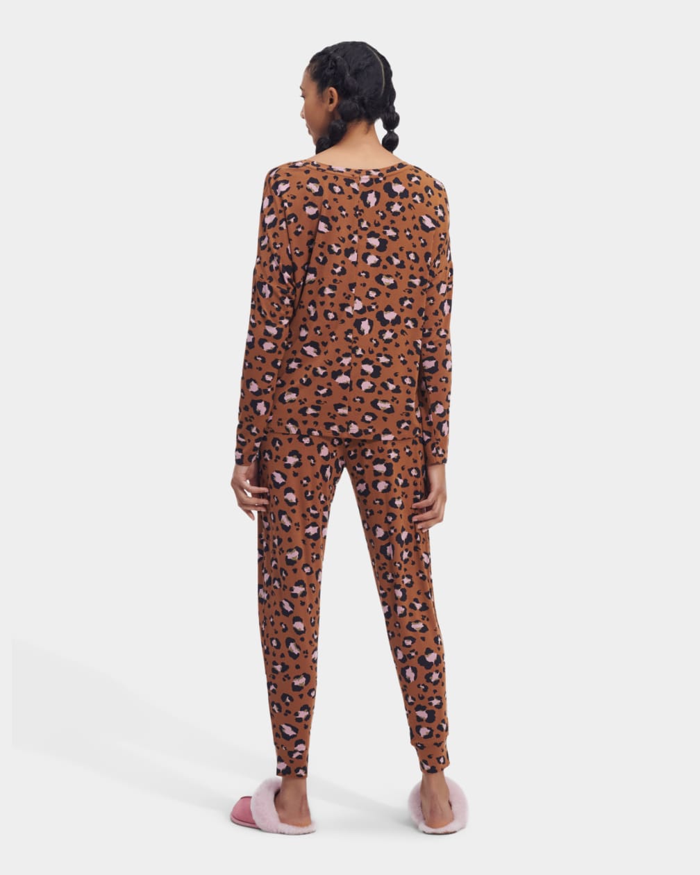 Leopard Ugg Birgit Print Set II Women Sleepwear | 860429-WYD