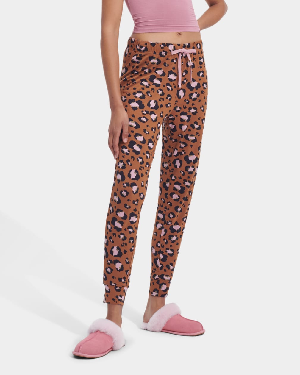 Leopard Ugg Birgit Print Set II Women Sleepwear | 860429-WYD