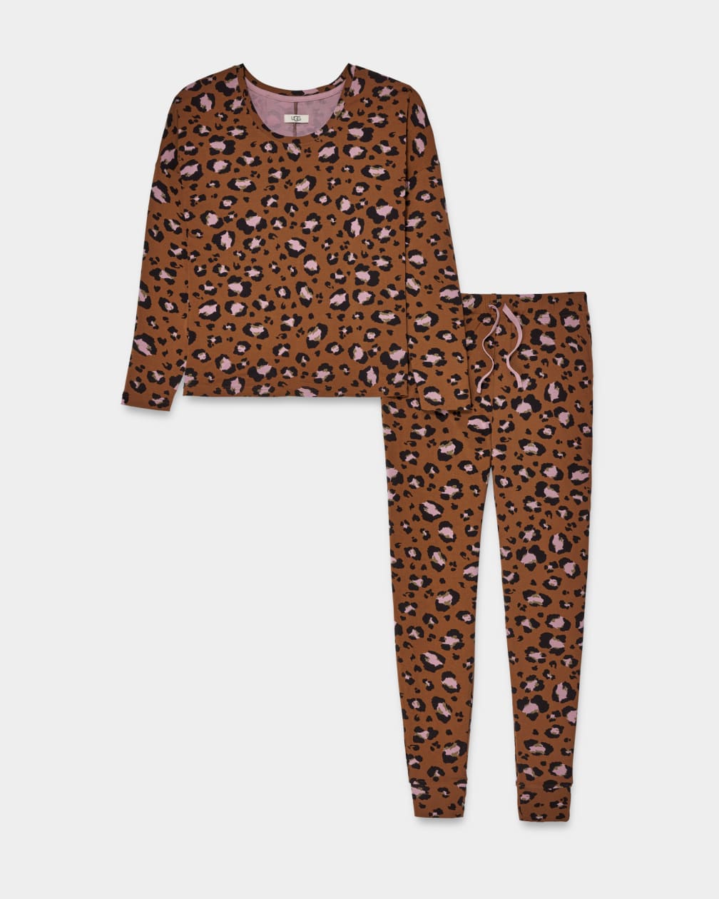 Leopard Ugg Birgit Print Set II Women Sleepwear | 860429-WYD