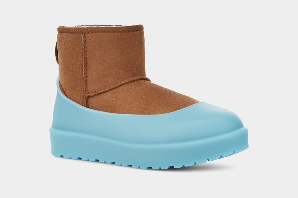 Light Blue Ugg Boot Guard Women Moccasins | 923740-XHR