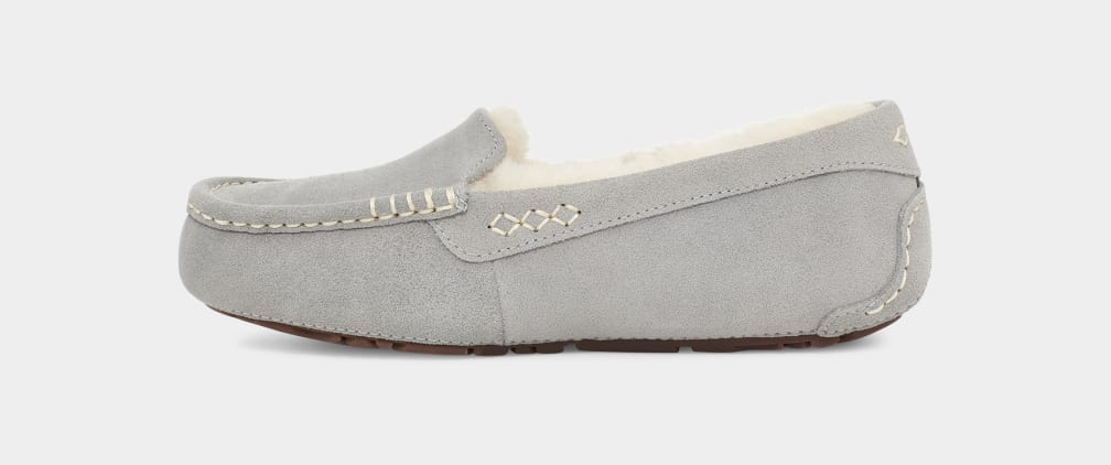 Light Grey Ugg Ansley Women Moccasins | 413950-JMI