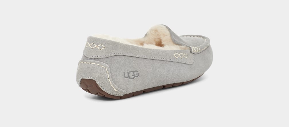 Light Grey Ugg Ansley Women Moccasins | 413950-JMI