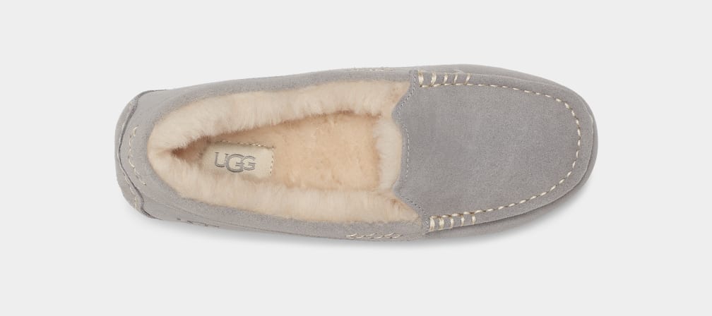 Light Grey Ugg Ansley Women Moccasins | 413950-JMI