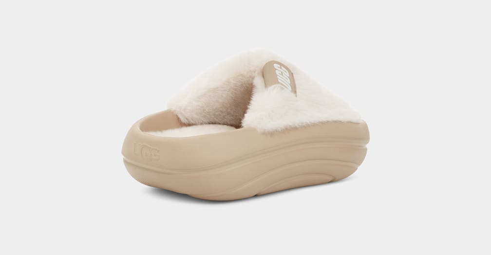 Mustard Ugg FoamOplush Women Slippers | 740362-XKA