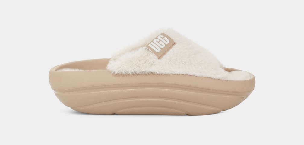 Mustard Ugg FoamOplush Women Slippers | 740362-XKA