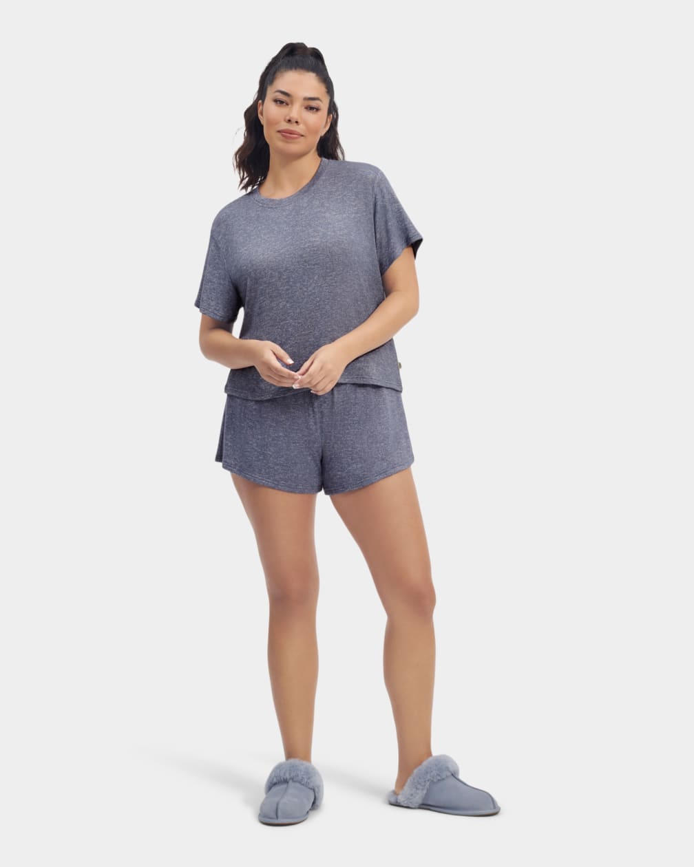 Navy Ugg Aniyah Set Women Sleepwear | 074325-CDQ