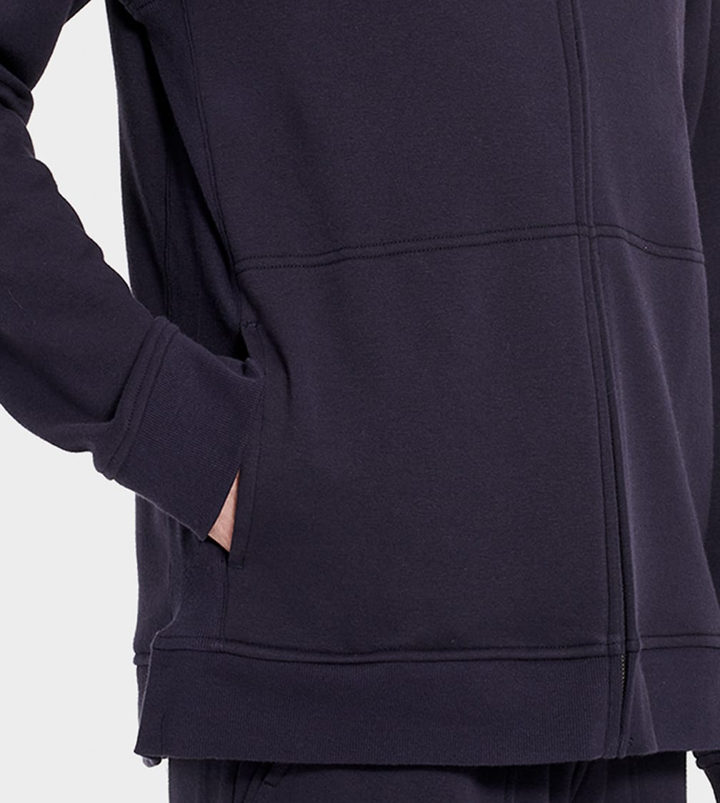 Navy Ugg Gordon Zipped Men Hoodie | 381254-ASW