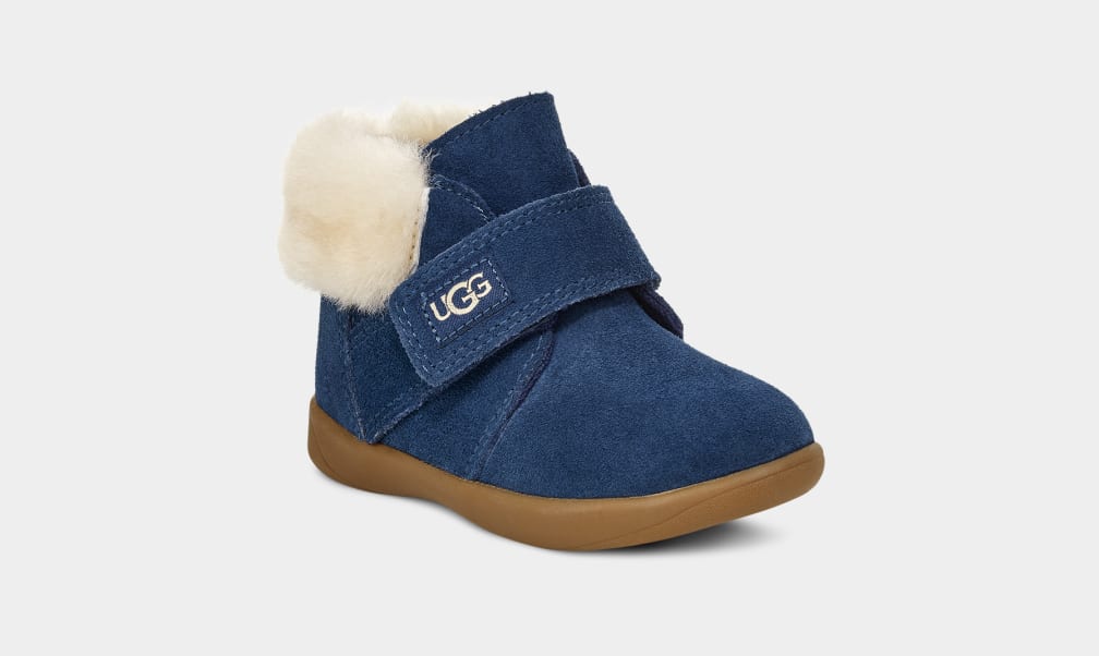 Navy Ugg Nolen Kids' Boots | 718623-GYD