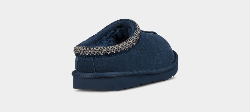 Navy Ugg Tasman II Kids' Slippers | 574362-BWC