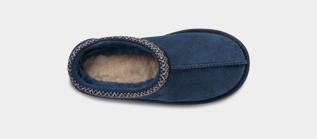 Navy Ugg Tasman II Kids' Slippers | 574362-BWC