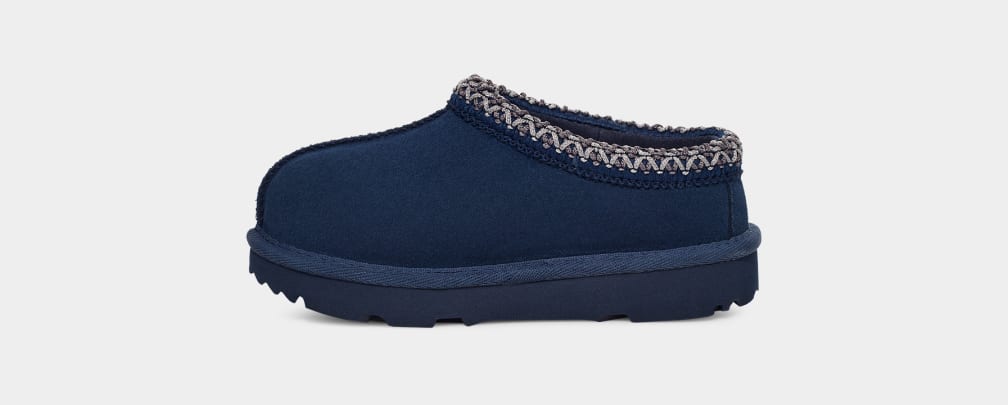 Navy Ugg Tasman II Kids' Slippers | 780456-XPV