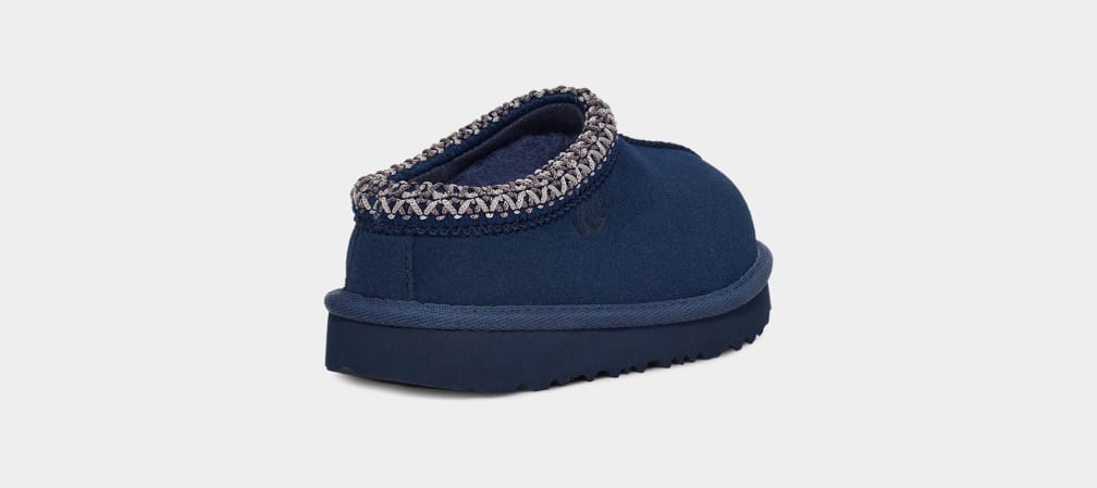 Navy Ugg Tasman II Kids' Slippers | 780456-XPV