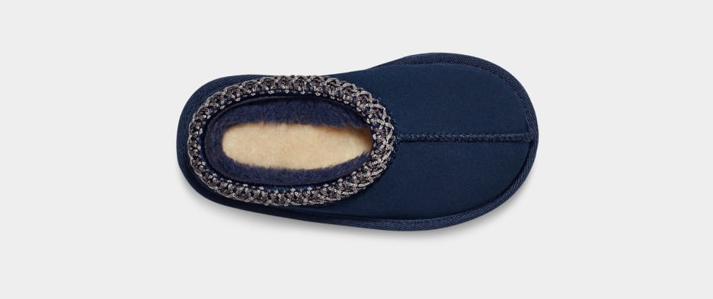 Navy Ugg Tasman II Kids' Slippers | 780456-XPV