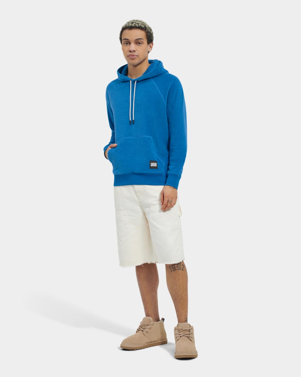 Navy / Blue Ugg Terrance Men Hoodie | 906318-AGI