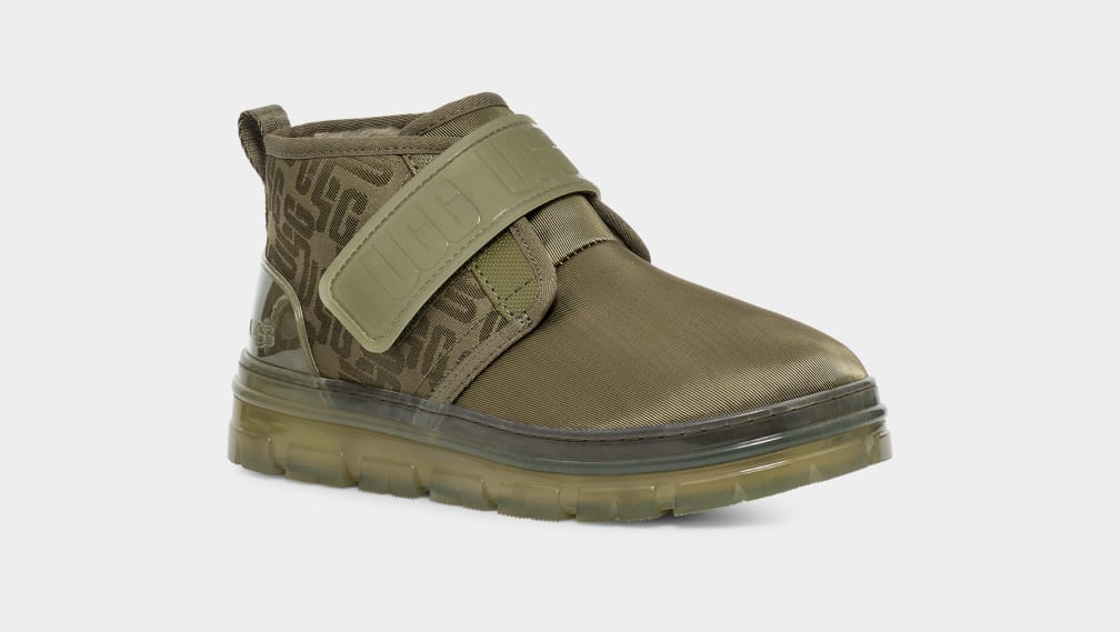 Olive Ugg Neumel Graphic Monogram Women Boots | 372409-JTP