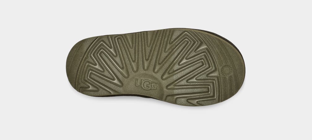 Olive Ugg Tasman LTA Calio Kids' Slippers | 319042-KFB