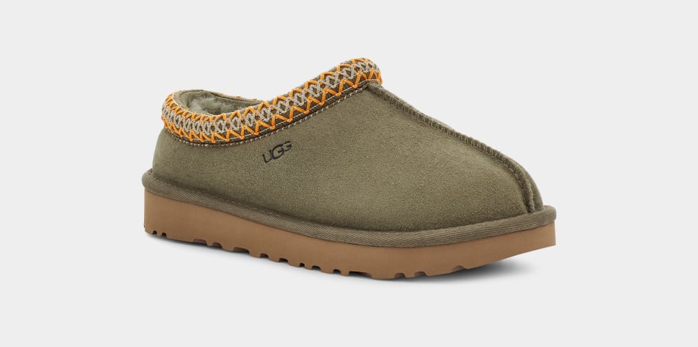 Olive Ugg Tasman Women Slip On | 680391-HQS