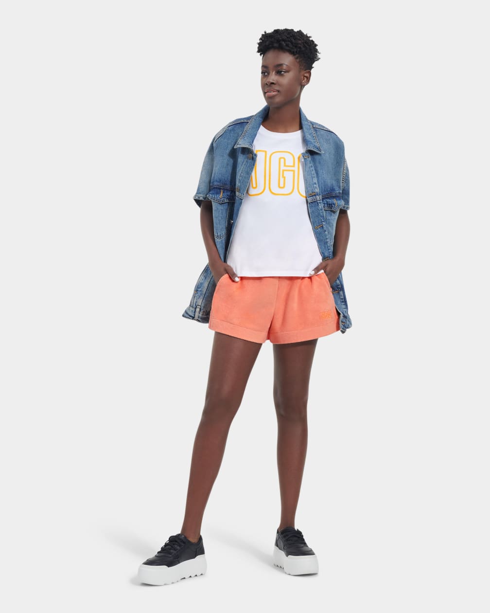 Orange Ugg Amiah Drawstring Women Shorts | 240915-HPO