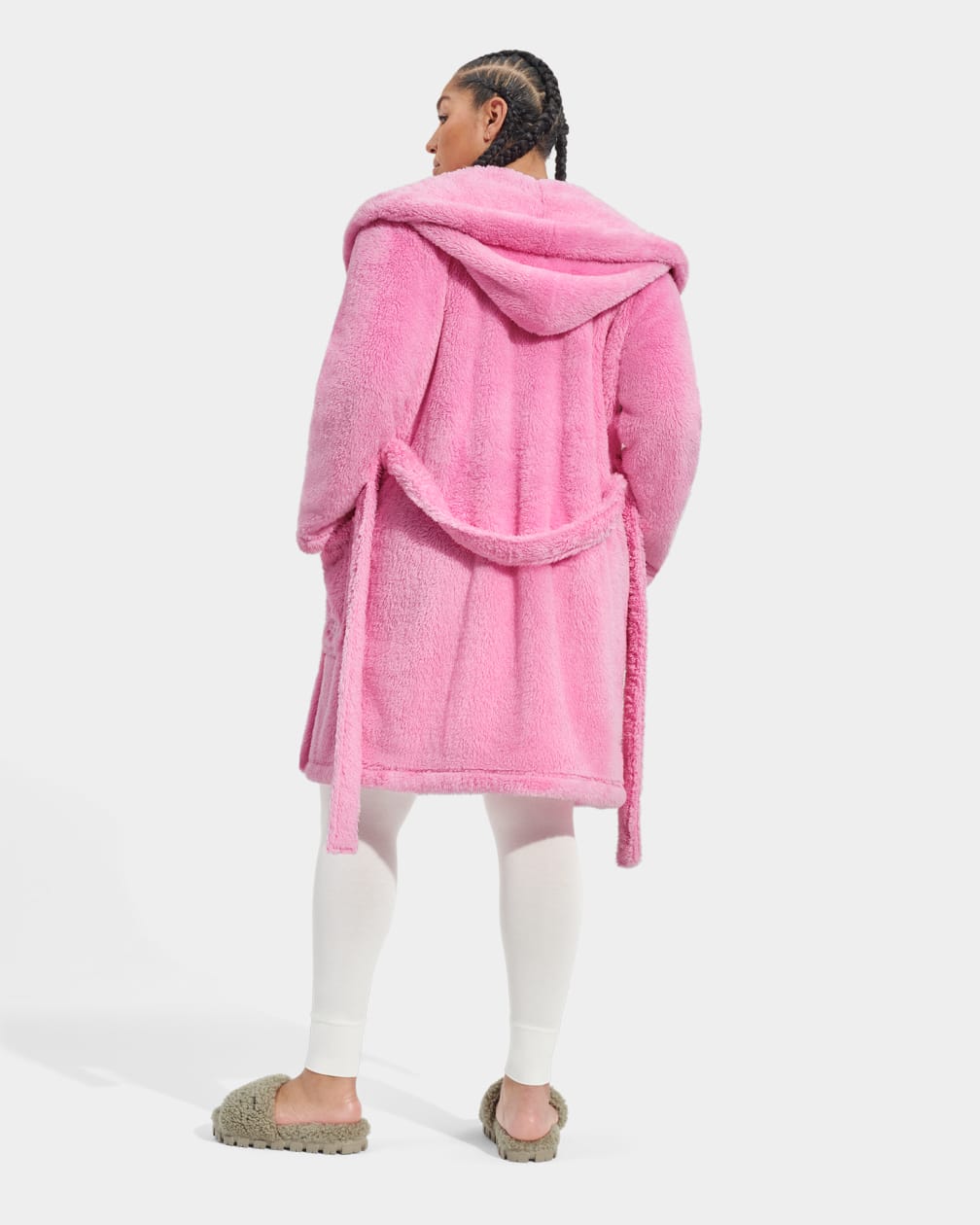 Pink Ugg Aarti Plush Robe Women Sleepwear | 761259-MQP