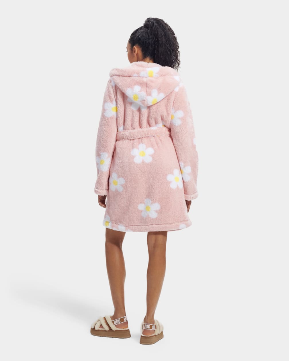 Pink Ugg Aarti Plush Robe Women Sleepwear | 792316-BXZ