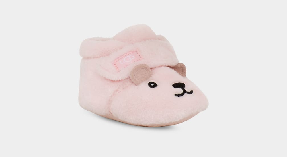 Pink Ugg Bixbee And Lovey Bear Stuffie Kids' Boots | 945831-DEB