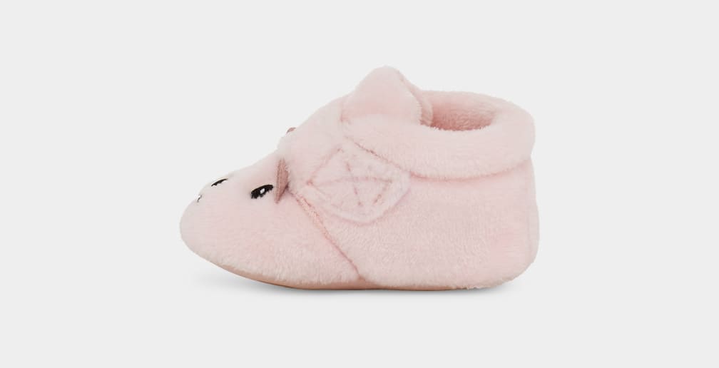 Pink Ugg Bixbee And Lovey Bear Stuffie Kids' Boots | 945831-DEB